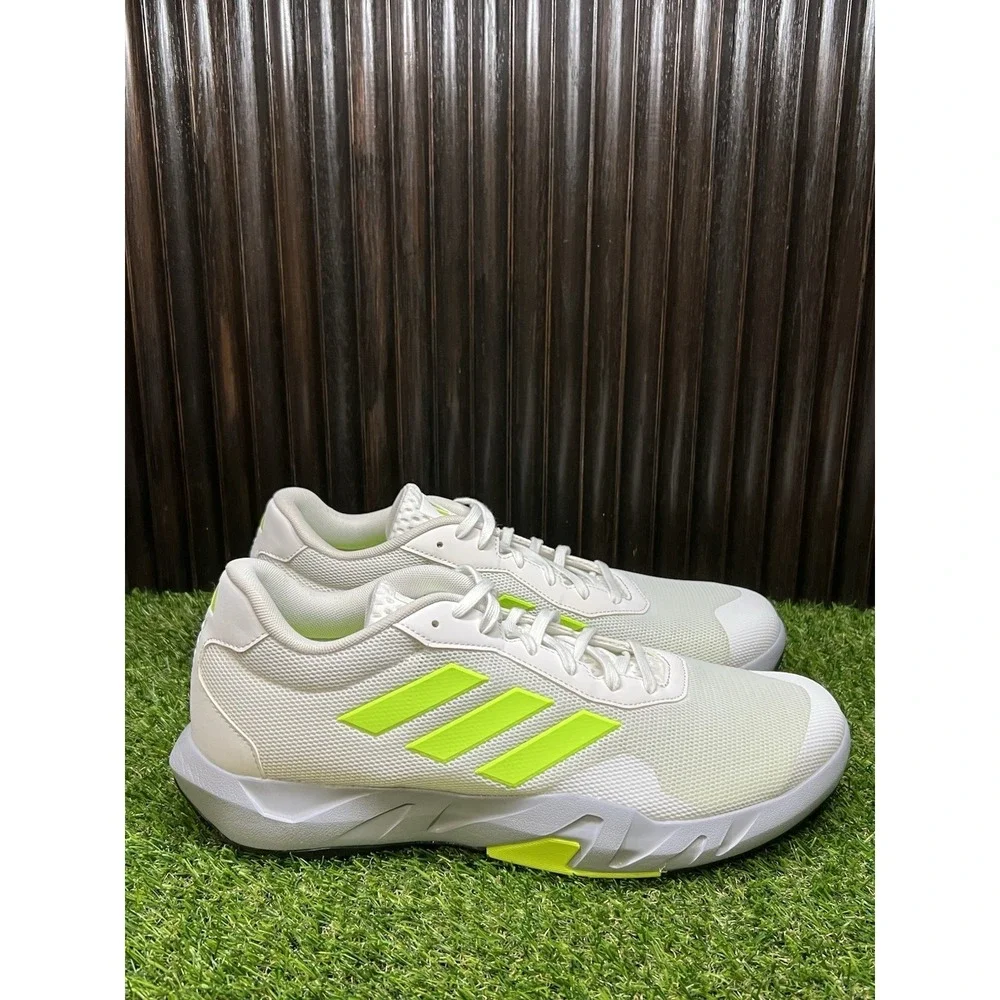 Size 12.5 - Adidas Amplimove White Lucid Lemon